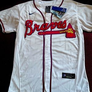 Atlanta Braves Olson home authentic player jersey. Brand new with tags